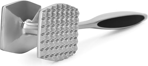 Miniatura 10 de Aliglow Martillo Ablandador de Carne, Herramienta Machacadora Para Ablandar Bistec, Carne de Res y Aves, Mazo de Doble Cara Resistente con Mango