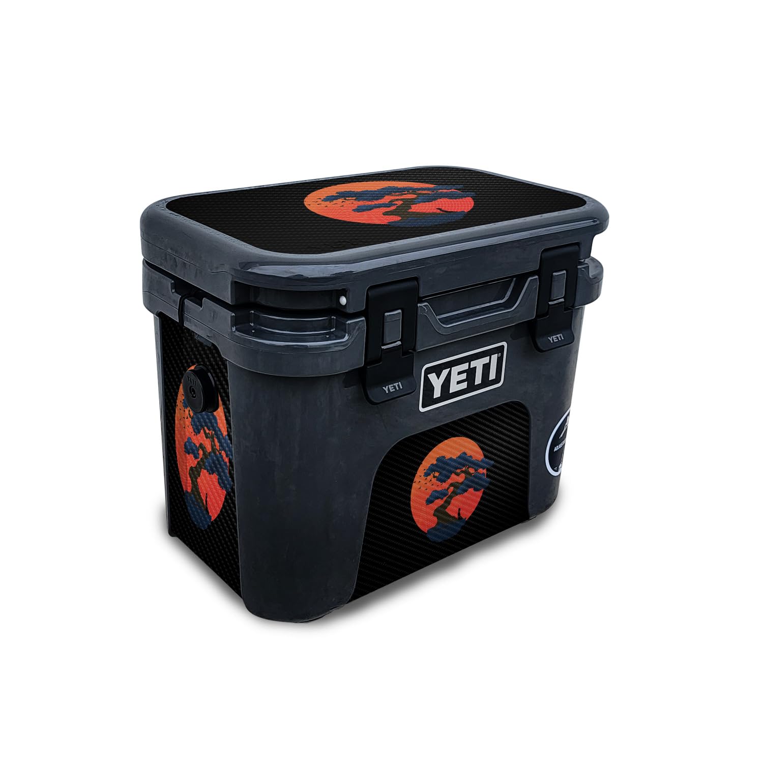 Carbon Fiber Skin Compatible with Yeti Roadie 15 Hard Cooler - Meditation - Premium 3M Vinyl Protective Wrap Decal Cover - Easy to Apply | Crafted in The USA by MightySkins