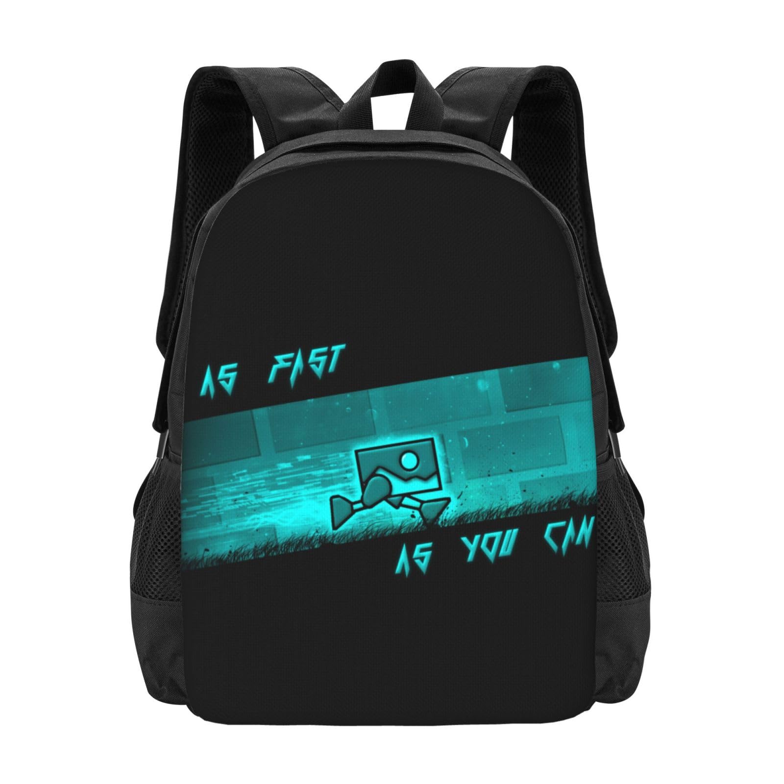 ABDIQJBS Geometry Gaming Dash Backpacks for Men Women Book Bag Travel Hiking Camping Work Lightweight Casual Daypack Bookbag 16.5 Inch