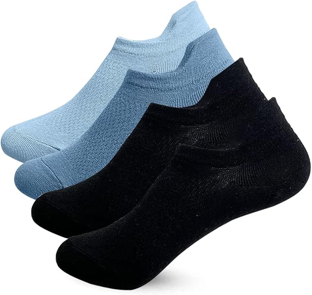 4 Pairs of Women's Socks, Women Short Socks Casual Cotton Low Cut Ankle Socks