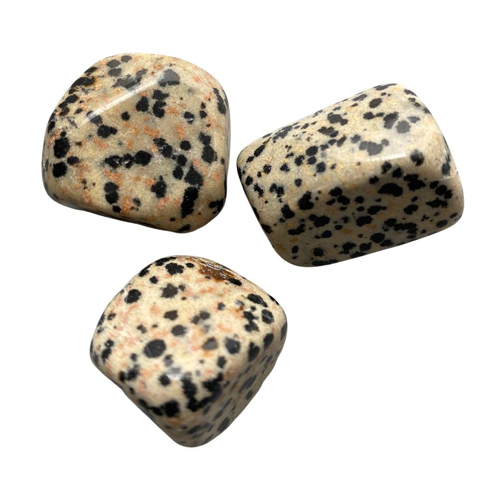 VIE Tumbled Crystals, 250g Pack, Dalmatian Jasper