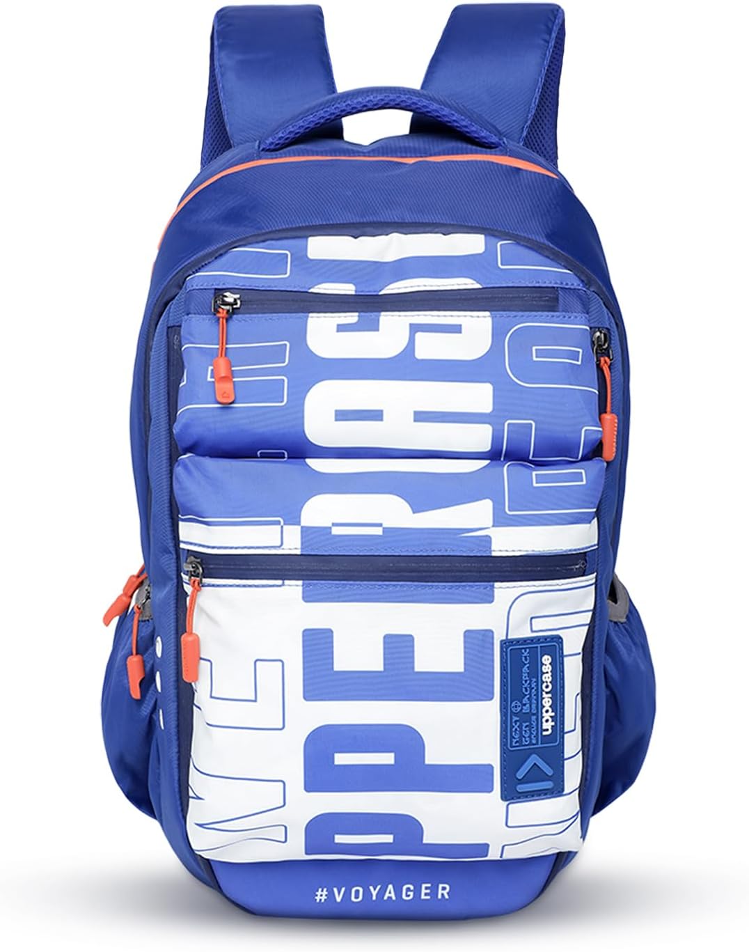 uppercase 36L Pixel 02 Laptop Backpack | School Bag | Triple Compartment | Quick-Access Pocket & Shoe Pocket | Well- Padded Backpack | Trolley Sleeve | For Unisex | 750 Days Warranty (Blue)