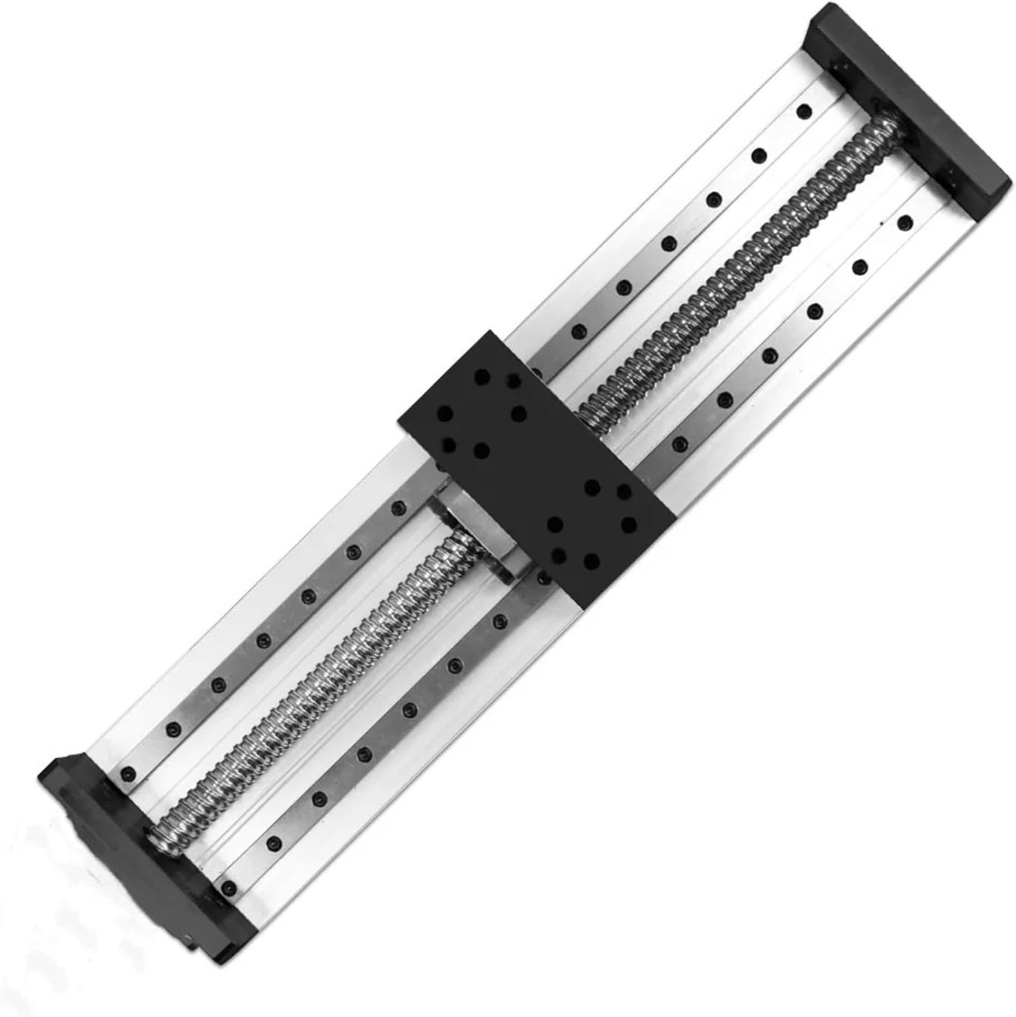 Double Linear Motion Rail Slide Stage 100-1000mm Effective with Ball Screw SFU1605/10 & MGR12 Rail MGN12H Block 1Pcs(SFU1605 for 57 Motor,Effective 900mm)