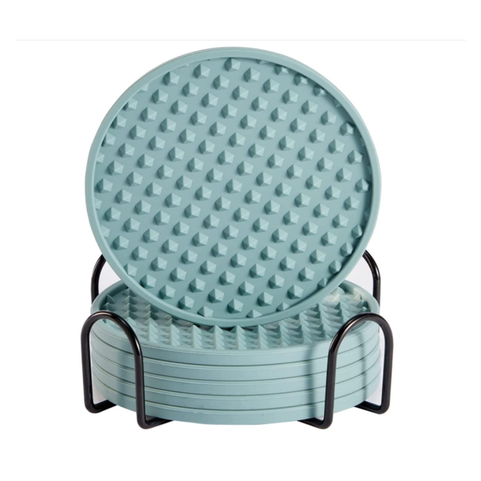 Protection de table en silicone bleu anti-tache pour meuble