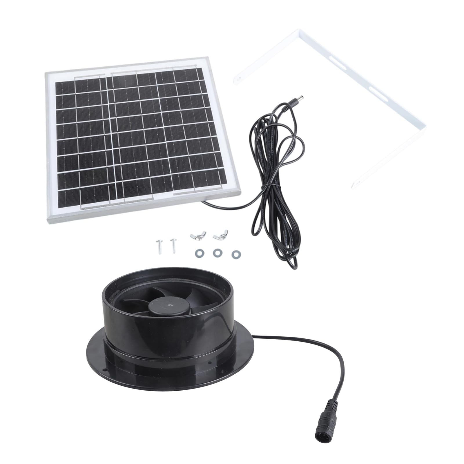 8W Solar Distribution Fan with Impermeable Plan for Dense Sectors and Mobile Residences Solar Window Fan Denial Battery Required