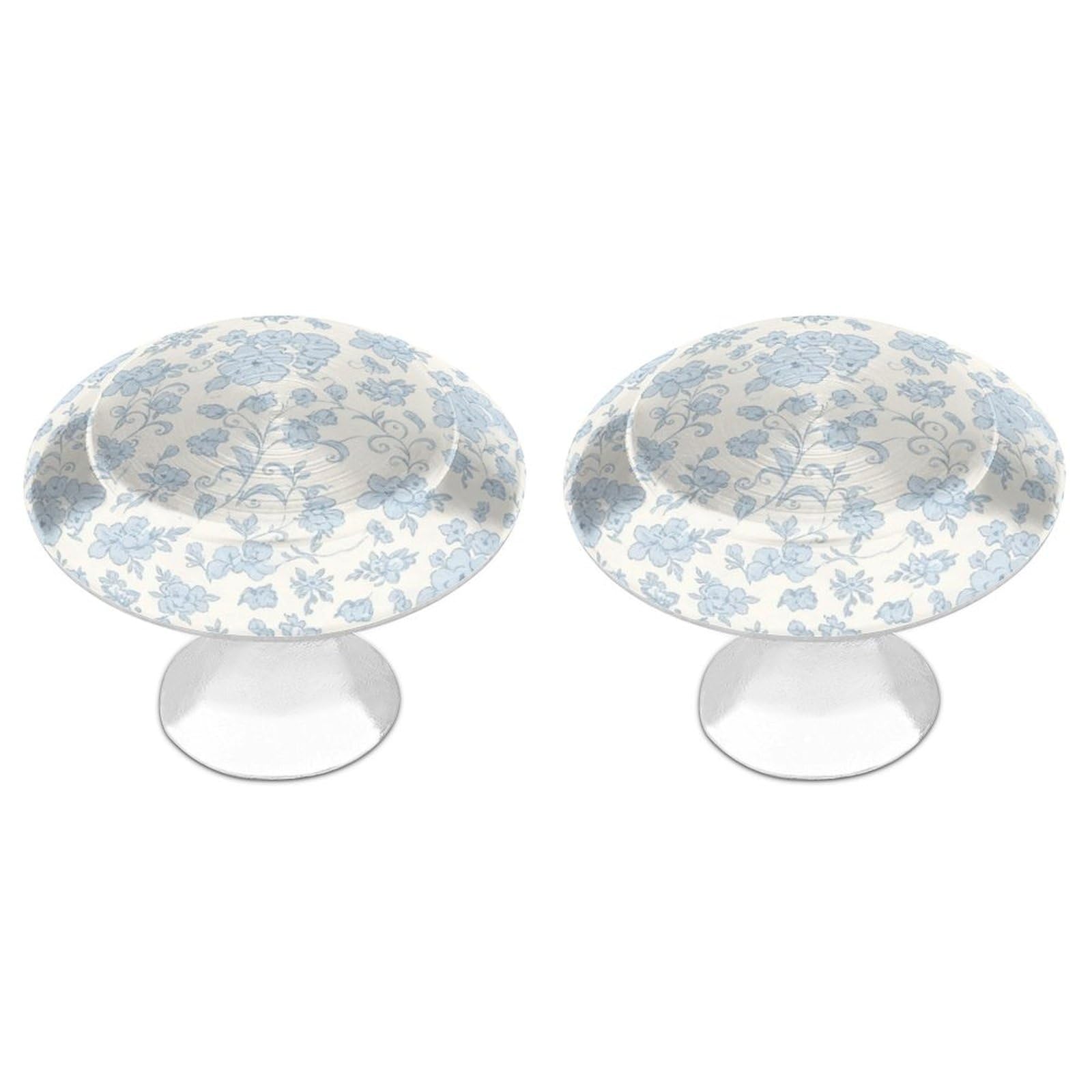 Btcowzrv Style Lavender Floral 2 Pack Cabinet Knobs Drawer Pulls