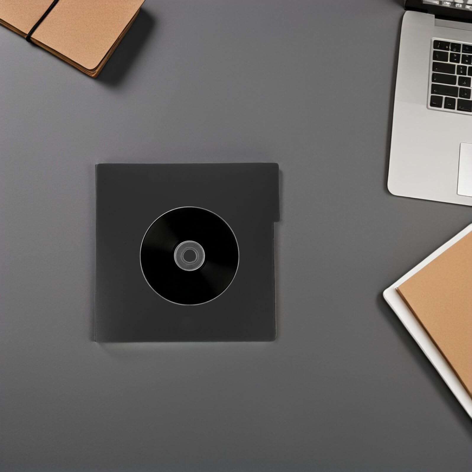 Separadores de Discos de Vinilo de Plástico Negro 0,75 Mm de Grosor, Tarjetas de Clasificación para Álbumes, Pack de 6 Unidades, Divisores Resistentes al Agua para