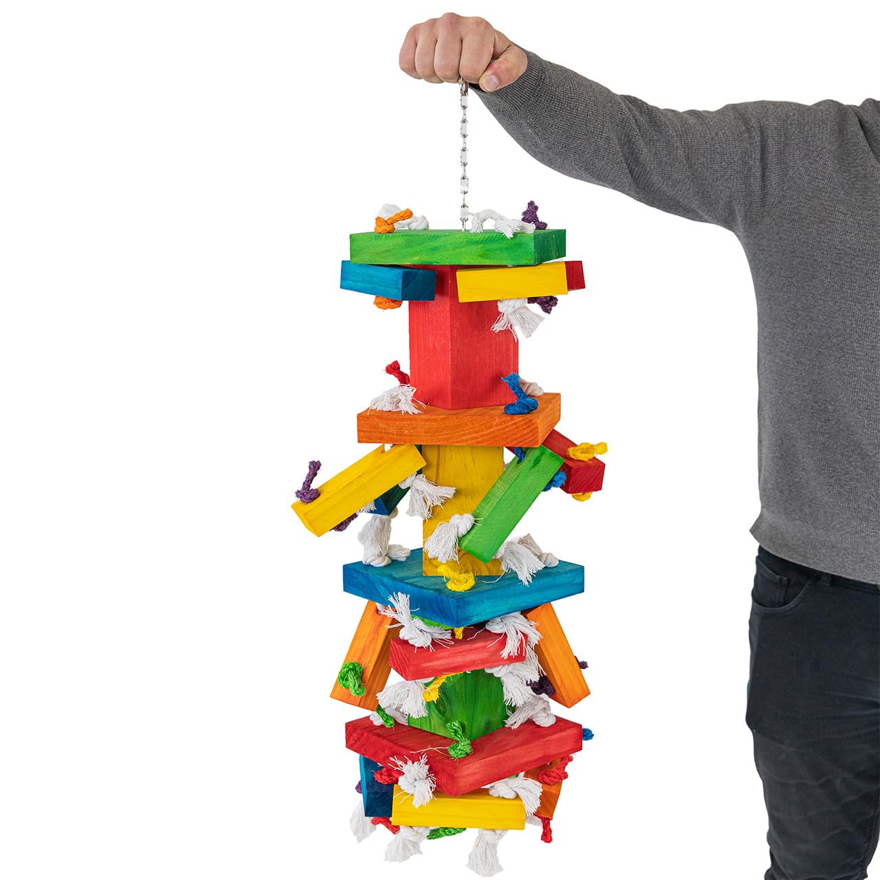HappyBird Paradise Knoten Block Kauen Spielzeug
