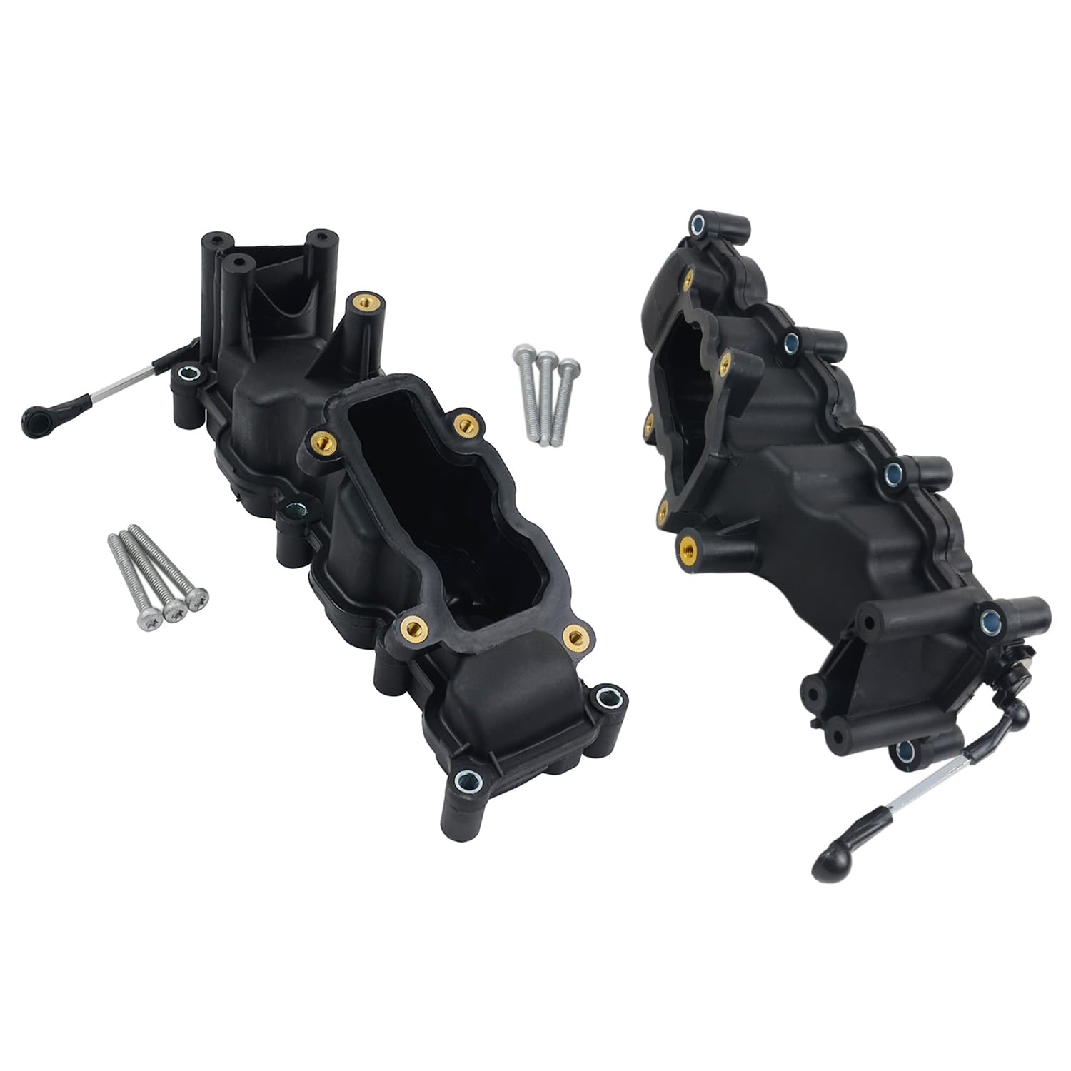 2x Colector de admisión compatible con A4 A6 A8 Q7 T0uareg 2.7 3.0 TDI 059129711CK 059129712BL