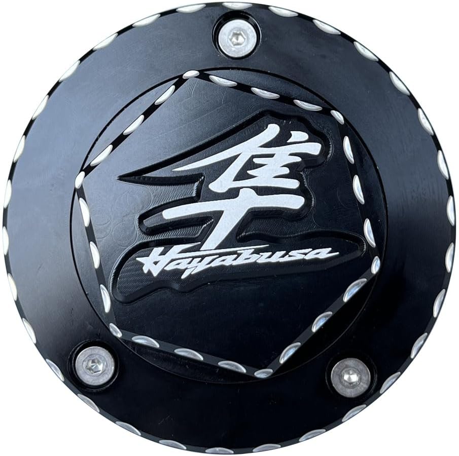 Billet Aluminum CNC Gas Fuel Tank Cap Cover Compatible with Suzuki Hayabusa GSXR1300 2008-2020
