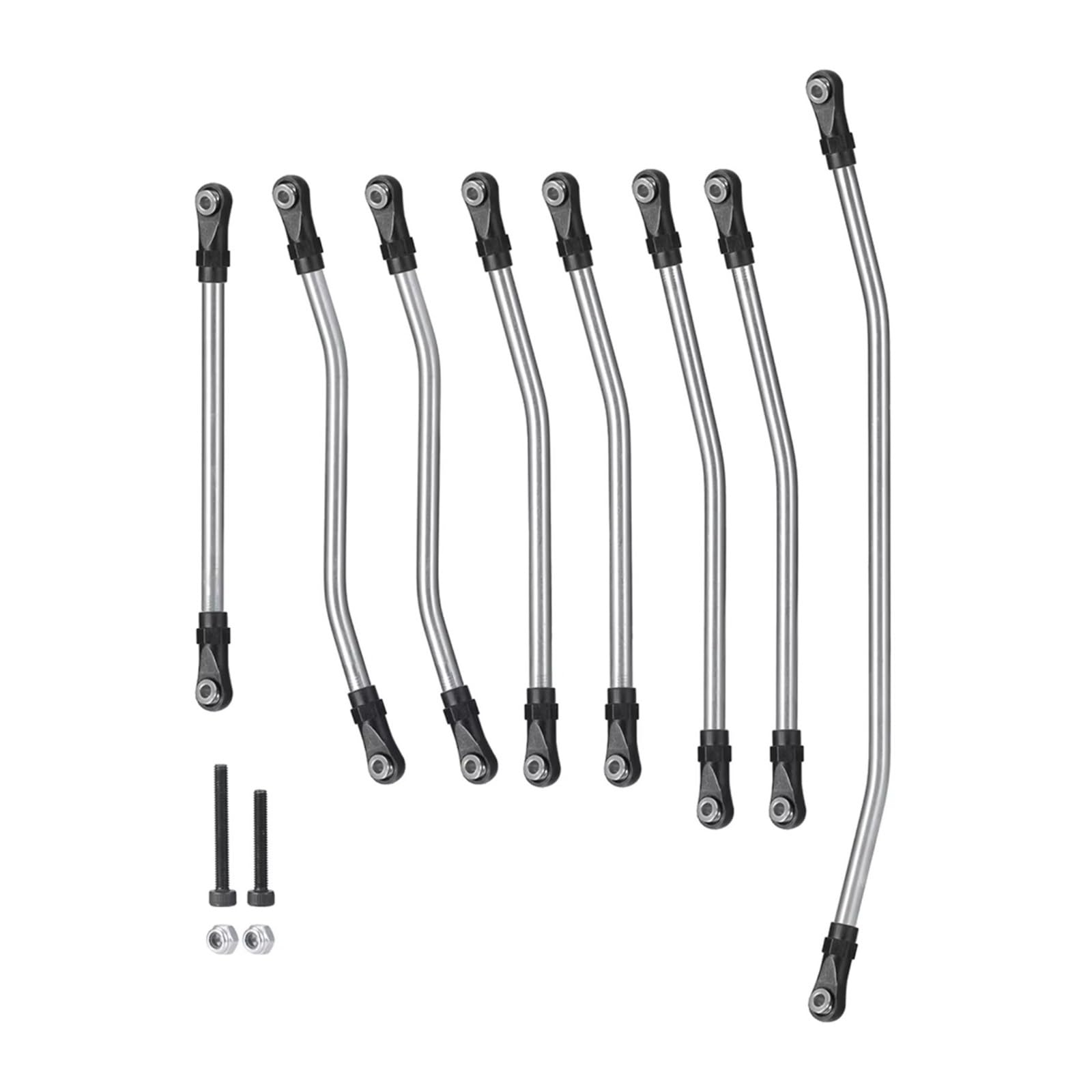 Rc Special Connecting Rod for Axial for Wraith 90018 90048 RR10 1/10 Stainless Steel Linkage Steering Link Rod Set RC Crawler Car Parts Accessories Replacement Use