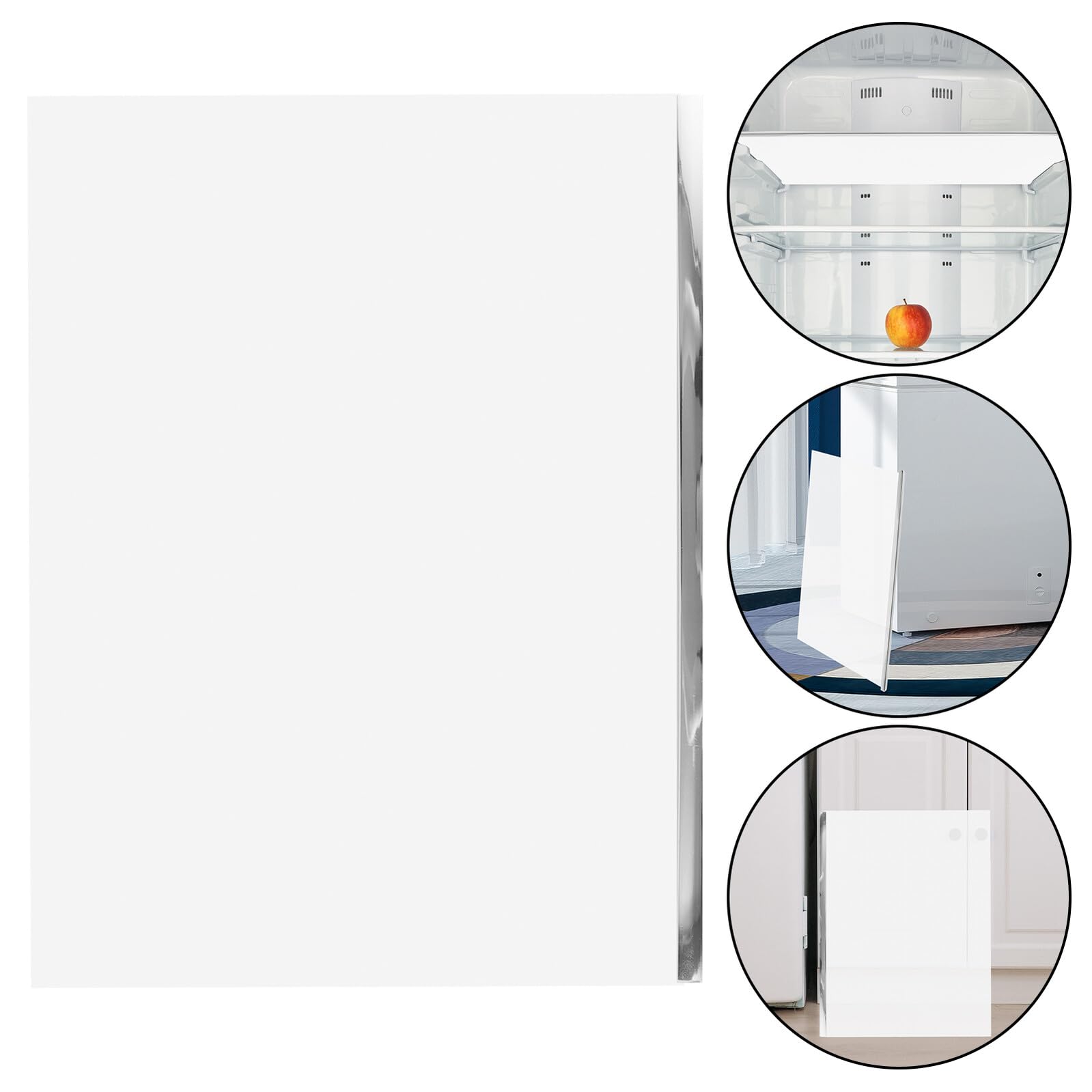 VILLCASE Clayette Frigo en Verre Trempé, Étagère en Verre du Réfrigérateur, Remplacement, Facile à Nettoyer, Cuisine Organisée