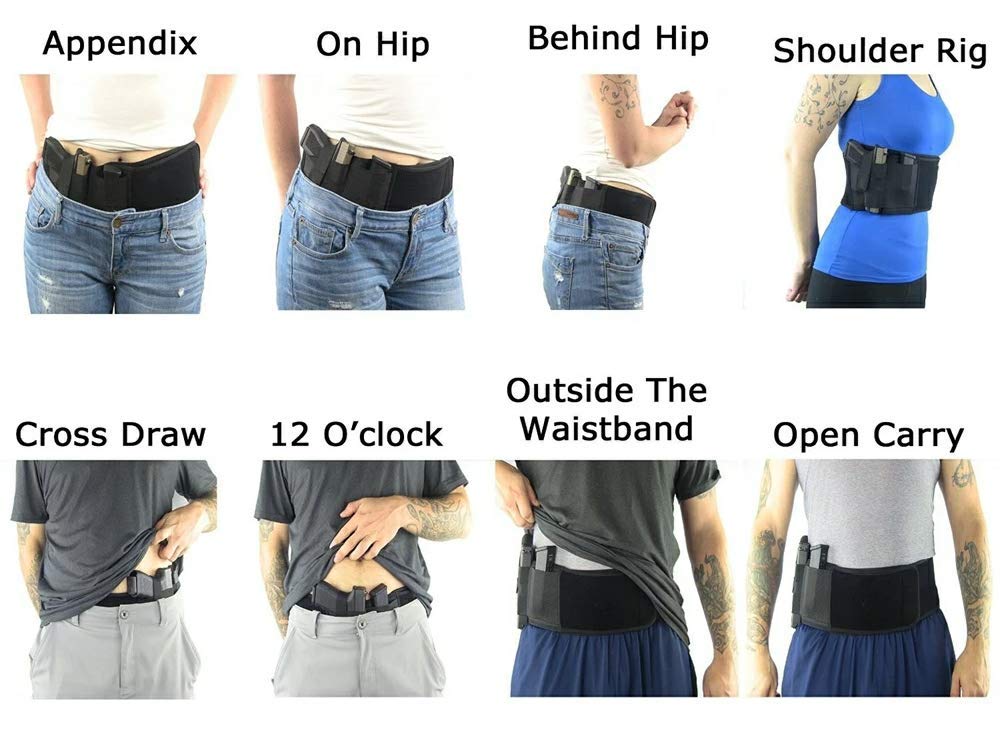 Belly Band Gun Holster for Men and Women,Tactical Gun Holster Universal