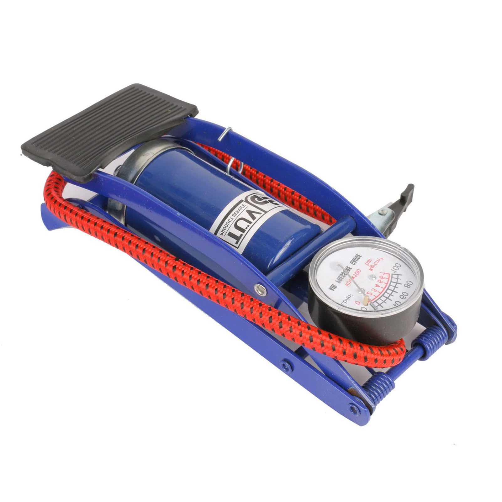 LN COZY CORNER Inflatable Pumps Foot Pumps Manual Inflatable Tools Portable Foot Pumps Labour-Saving Inflatable Pumps With Pressure Gauge For Bicycles Motorcycles Blue