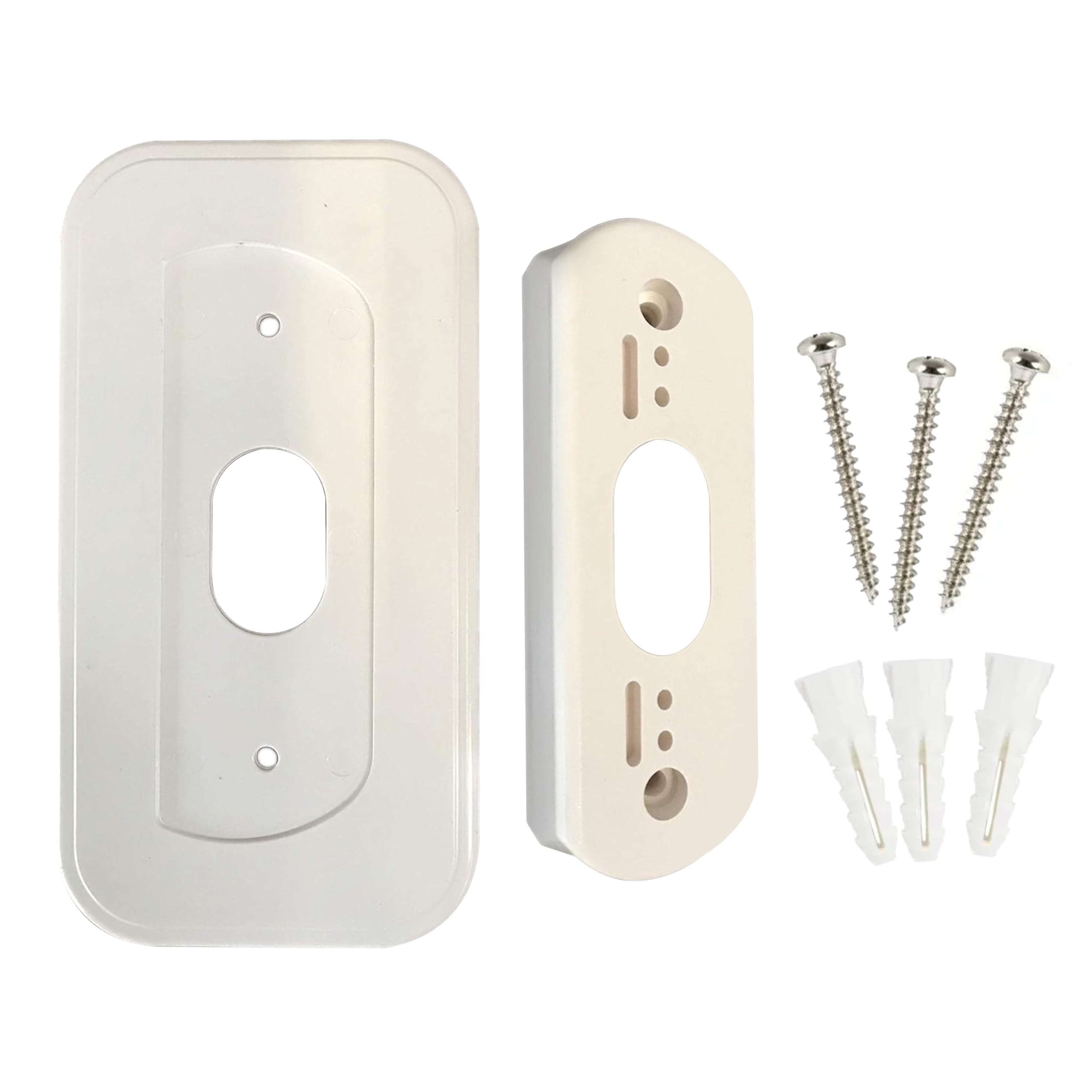 Ade Advanced Optics Wall Plate and 30 Degree Angled Mount Combo for Nest Hello - White