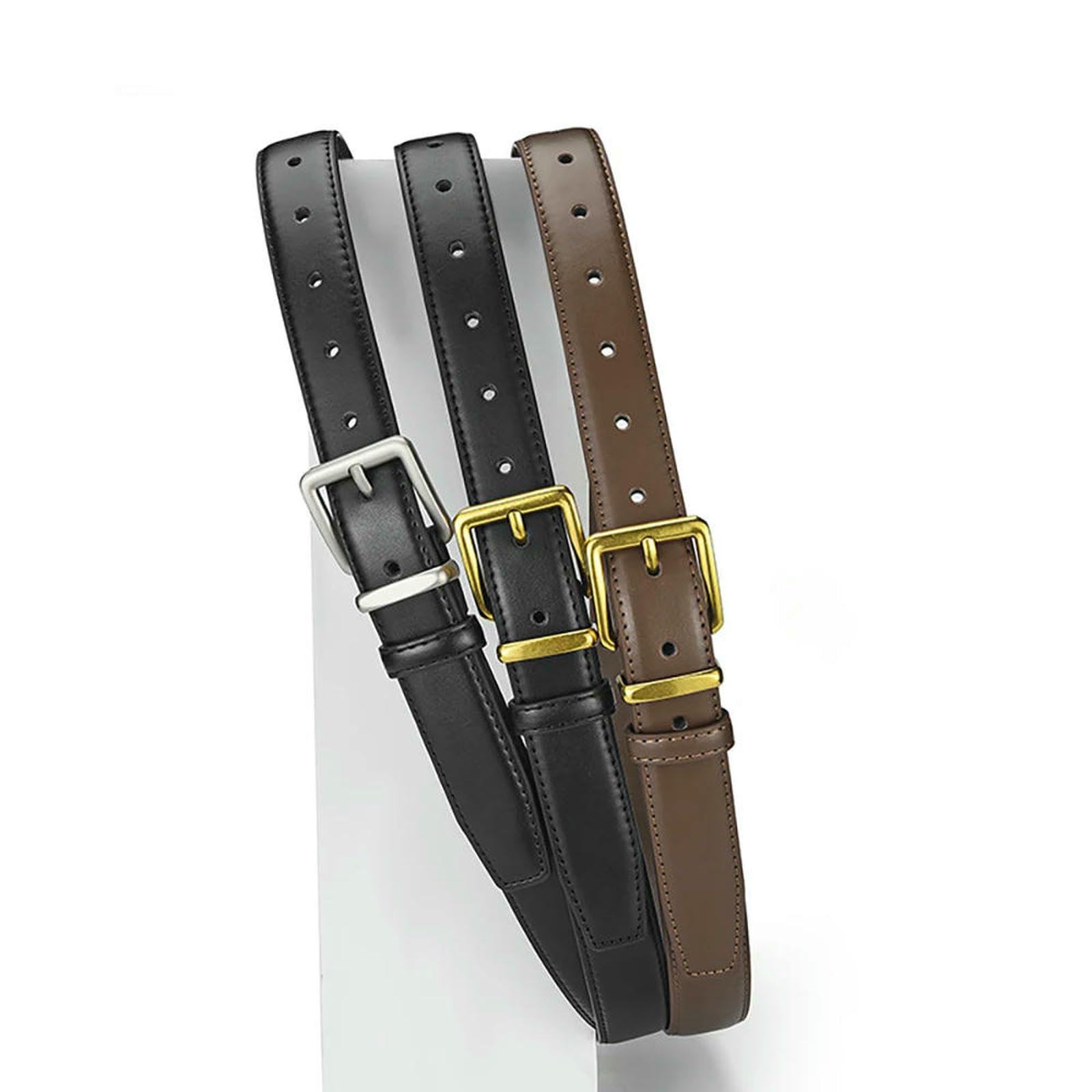 Damen Taillengürtel Pin Schnalle Weiche Frauen Gürtel Trendy Match Rock Breitbein Hosen Modische Kleidung Zubehör