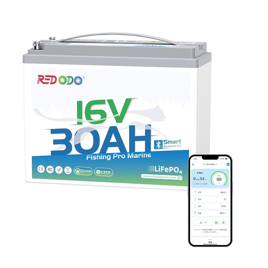 Amazon.co.jp: Redodo 16V 30Ah リン酸鉄リチウムイオン