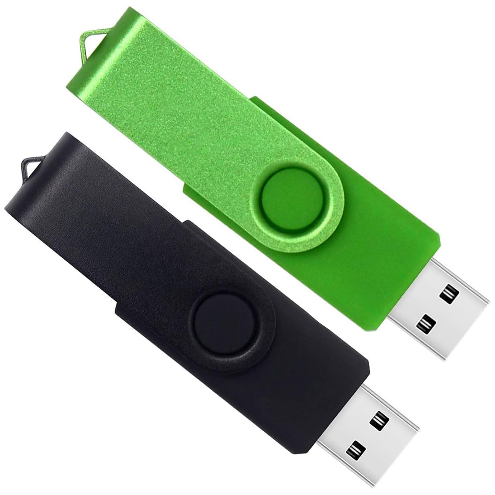 WISEORANGE Chiavetta USB 32GB 2 Pezzi Pen Drive Metallo USB2.0 Unità Memoria LED