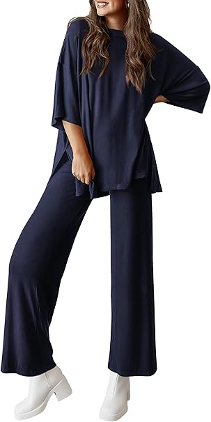 PRETTYGARDEN Two Piece Sets For Women Summer Fashion Lounge Matching Set 2025 Travel Vacation Airport Outfits Clothing