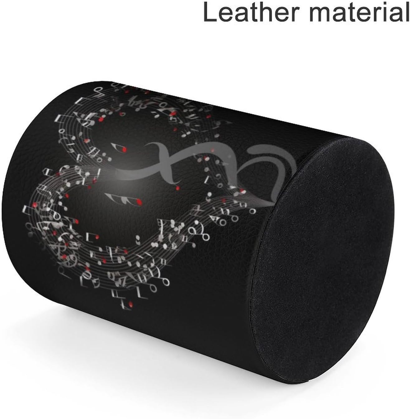 PU Leather Pen Holder Music Note Heart Office Desk Organizer image 4