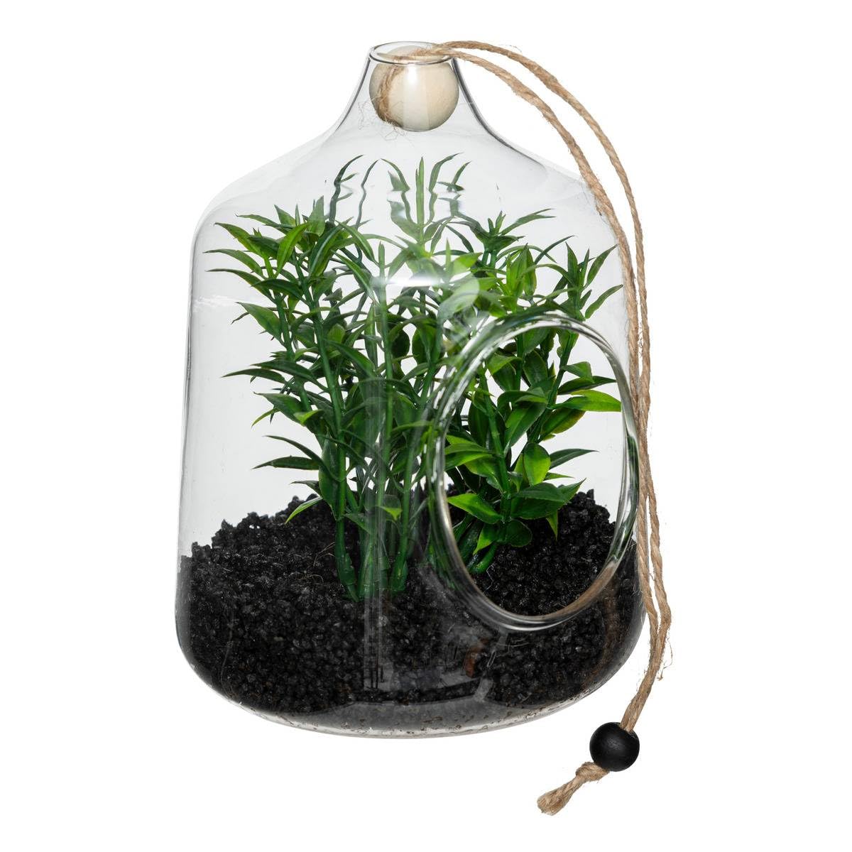 Atmosphera - Terrarium Artificiel Suspendu Family Corner h15cm