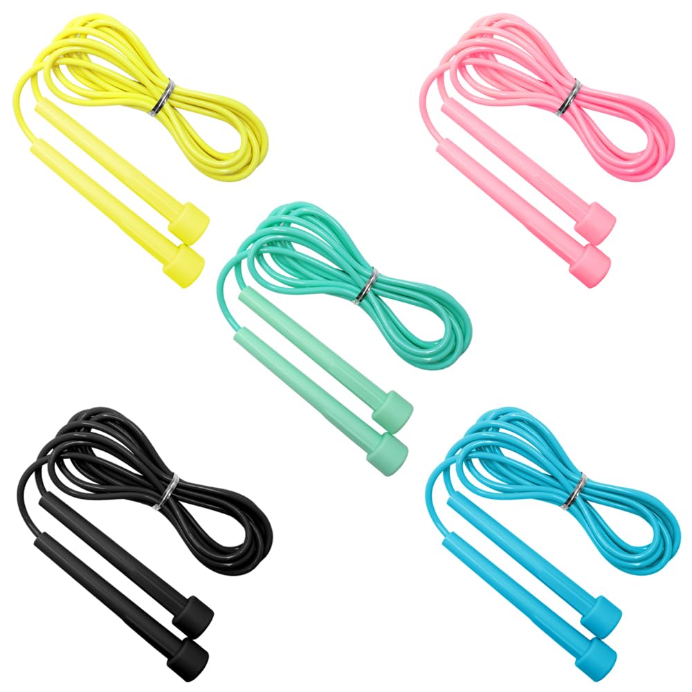 YDHfdc 15 Pcs Speed Skipping Ropes for Adults Kids 2.8m Adjustable Skipping Rope with Non Slip Handle Jump Rope for Fitness, Crossfit, Schools, Family Workouts