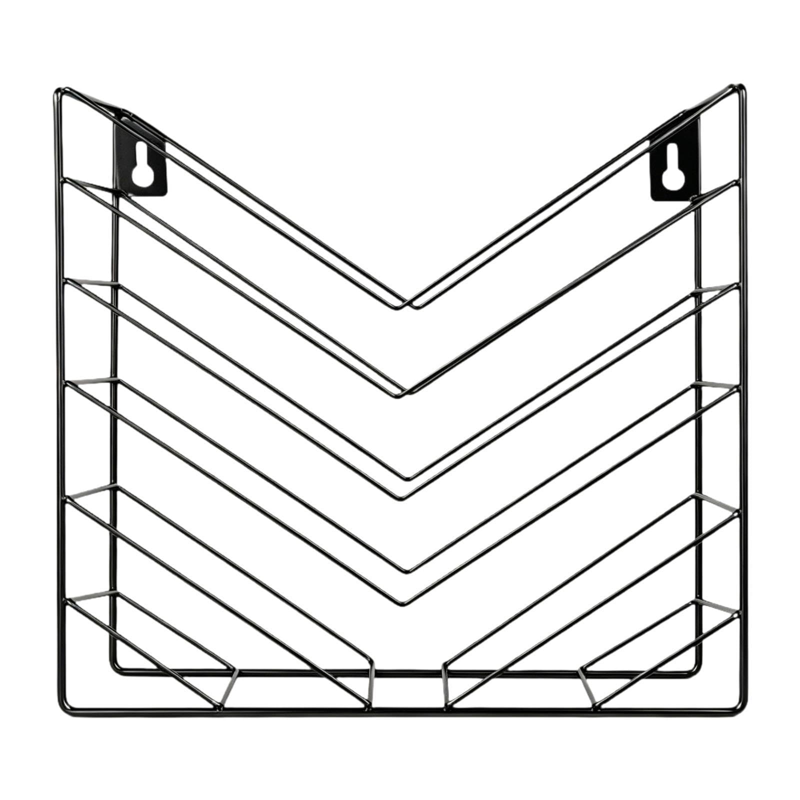 CALANDIS Magazine Rack Elegant Hanging Wall File Holder for Magazines Books Envelopes Black | Magazine Racks | Home Organization | Household Supplies & Cleaning-picture-16