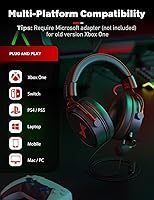 Vista 5 de Gaming Headset for PS5 PS4 PC, Gaming Headphones with Noise Cancelling Mic, Wired Gamer Headsets for Computer Laptop Mac Nintendo NES