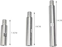 Vista 2 de LGEGE Barra de conexión de extensión de amoladora angular, eje de extensión M14 para amoladora de agua, máquina pulidora de automóvil, juego de 3