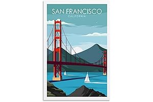 Exquisite San Francisco Canvas Poster: A Captivating Wall Art for 90's Room Aesthetic