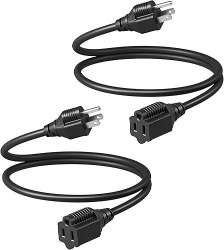 Miniatura 1 de DEWENWILS Cable de extensión para exteriores de 20 pies, cable de extensión impermeable de 3 clavijas para electrodomésticos de interior y exterior,