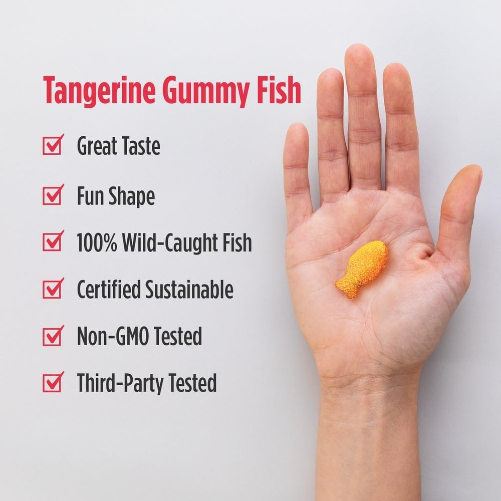 Nordic Naturals Nordic Omega-3 Gummy Fish, Tangerine - 30 Gummy Fish - 124 mg Total Omega-3s with EPA & DHA - Non-GMO - 30 Servings - Image 5