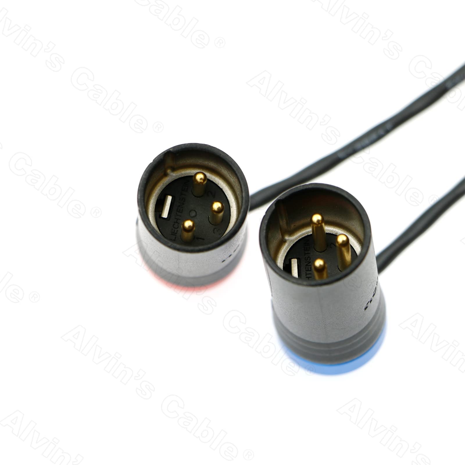 Alvin's Cables 25 cm Audiokabel, XLR auf Dual LP XLR 3-poliger Stecker, für Wisycom-MCR54, Lectrosonics-DCHR-Empfänger, Kameras, tragbare Recorder, Mischpulte