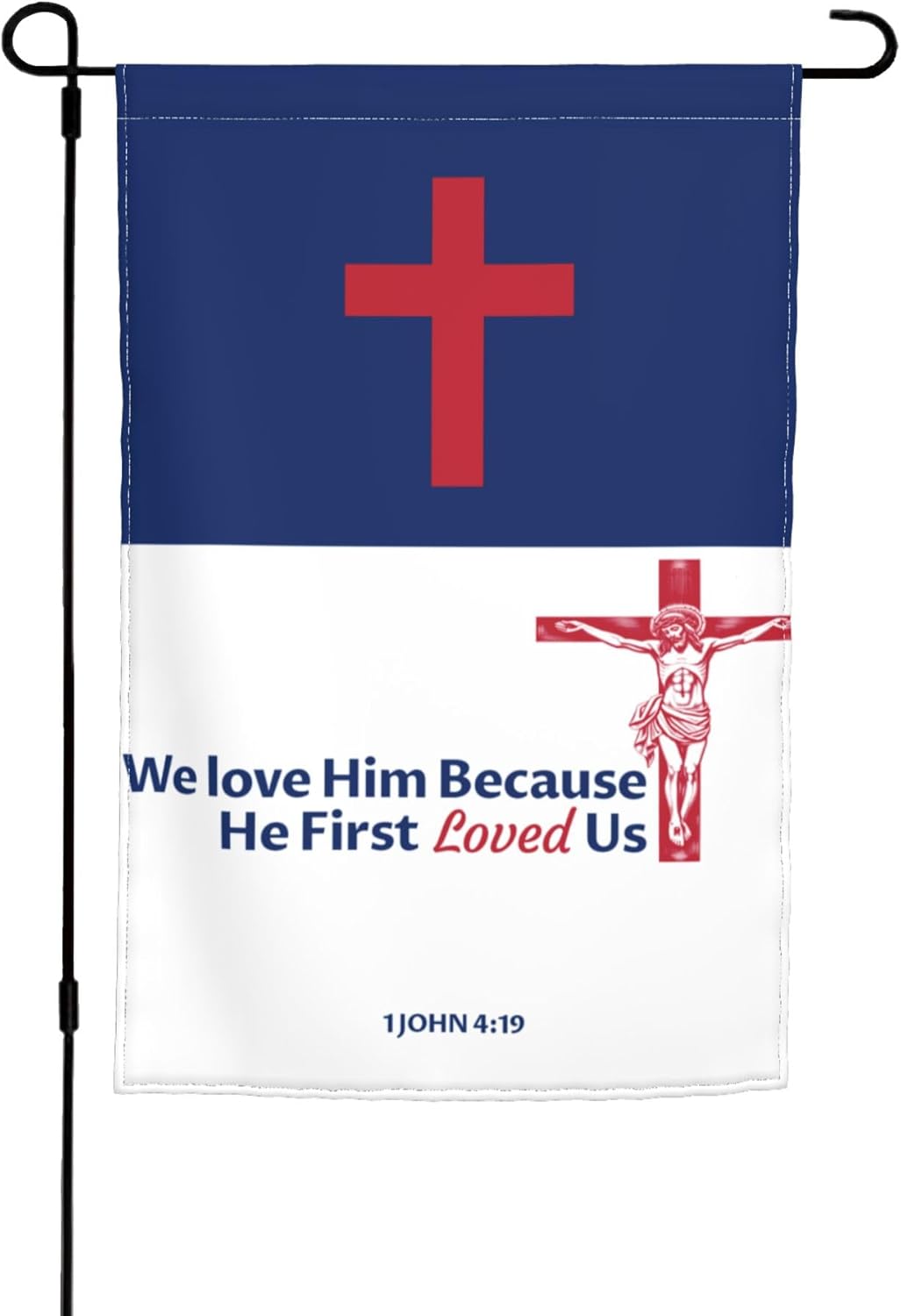 VIVACITE Christian Garden Flags 12x18 Double Sided Garden