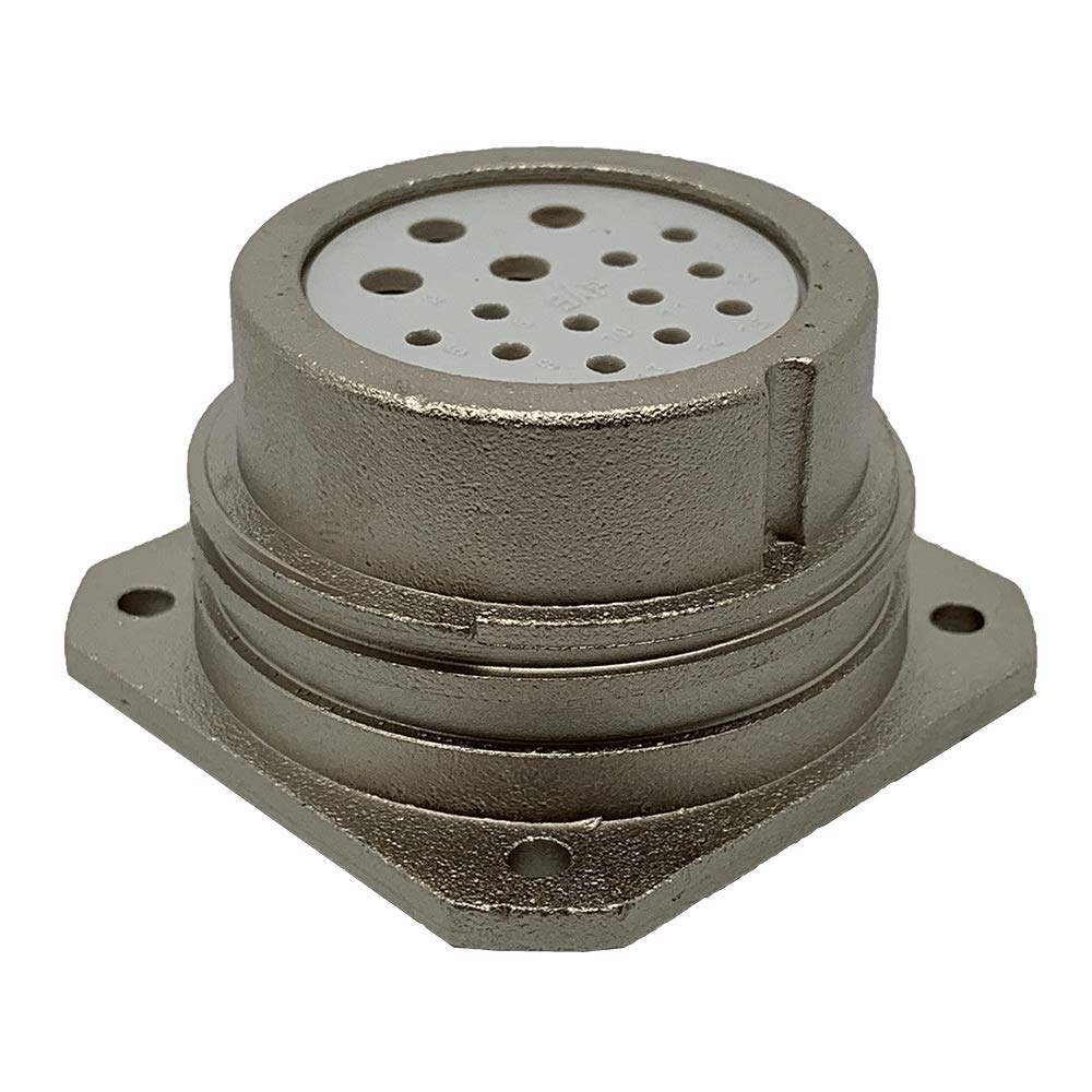 CEEP 9202315K00S000 Circular Connector, Receptacle, 315K Insulator, Female, Panel Mount, Nickel Finish