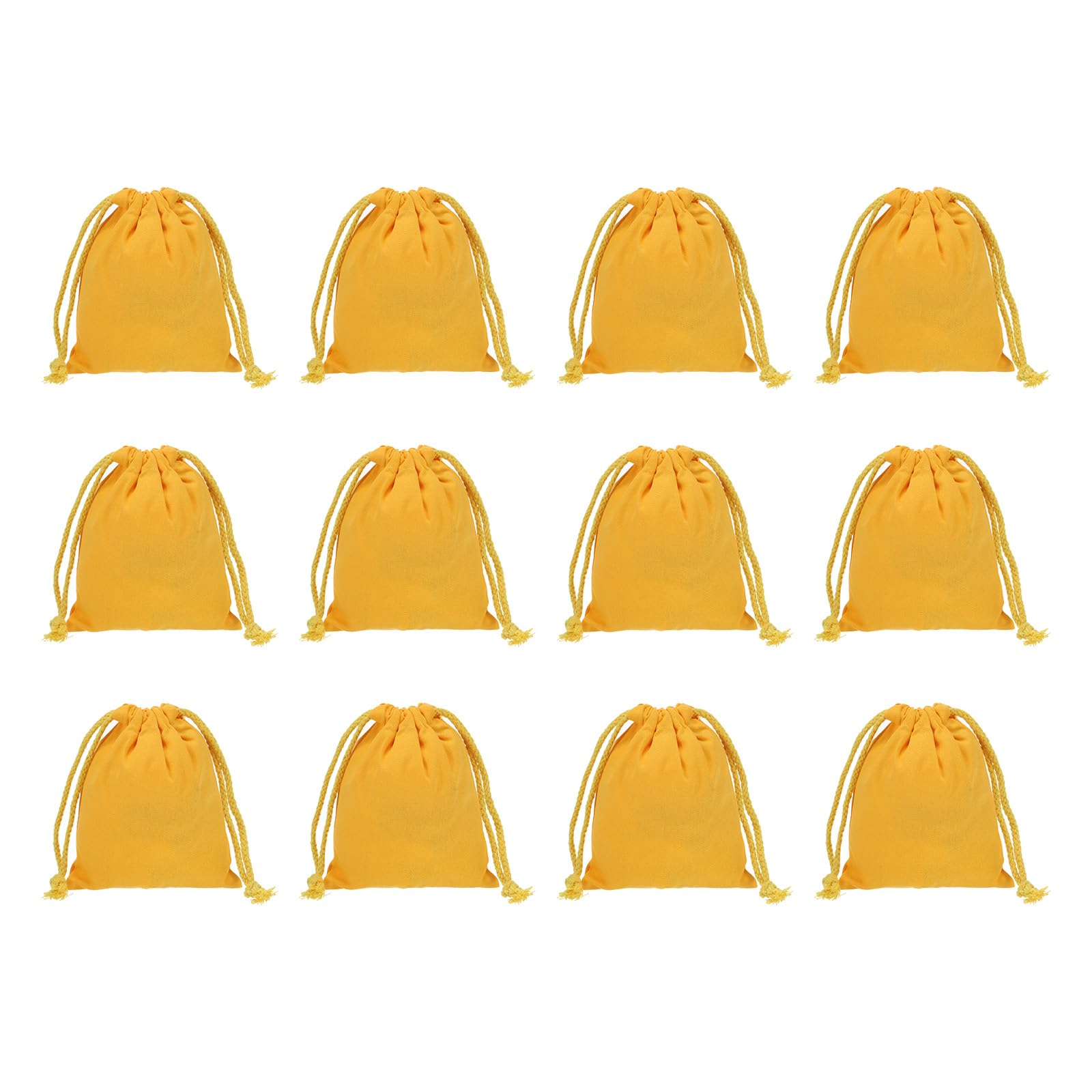 PATIKIL Cotton Reusable Drawstring Bags, 5x6 Inch 12 Pack Multipurpose Washable Cotton Dust Bags, Luggage Organizer, Travel Essentials Storage Pouch,