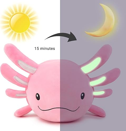 Miniatura 7 de Niuniu Daddy 24 + Inch Axolotl Plush Toys with 4 Babies Inside- Soft Pink Axolotl Stuffed Animal, Cute Birthday Or Christmas Plushies Gift for Girls