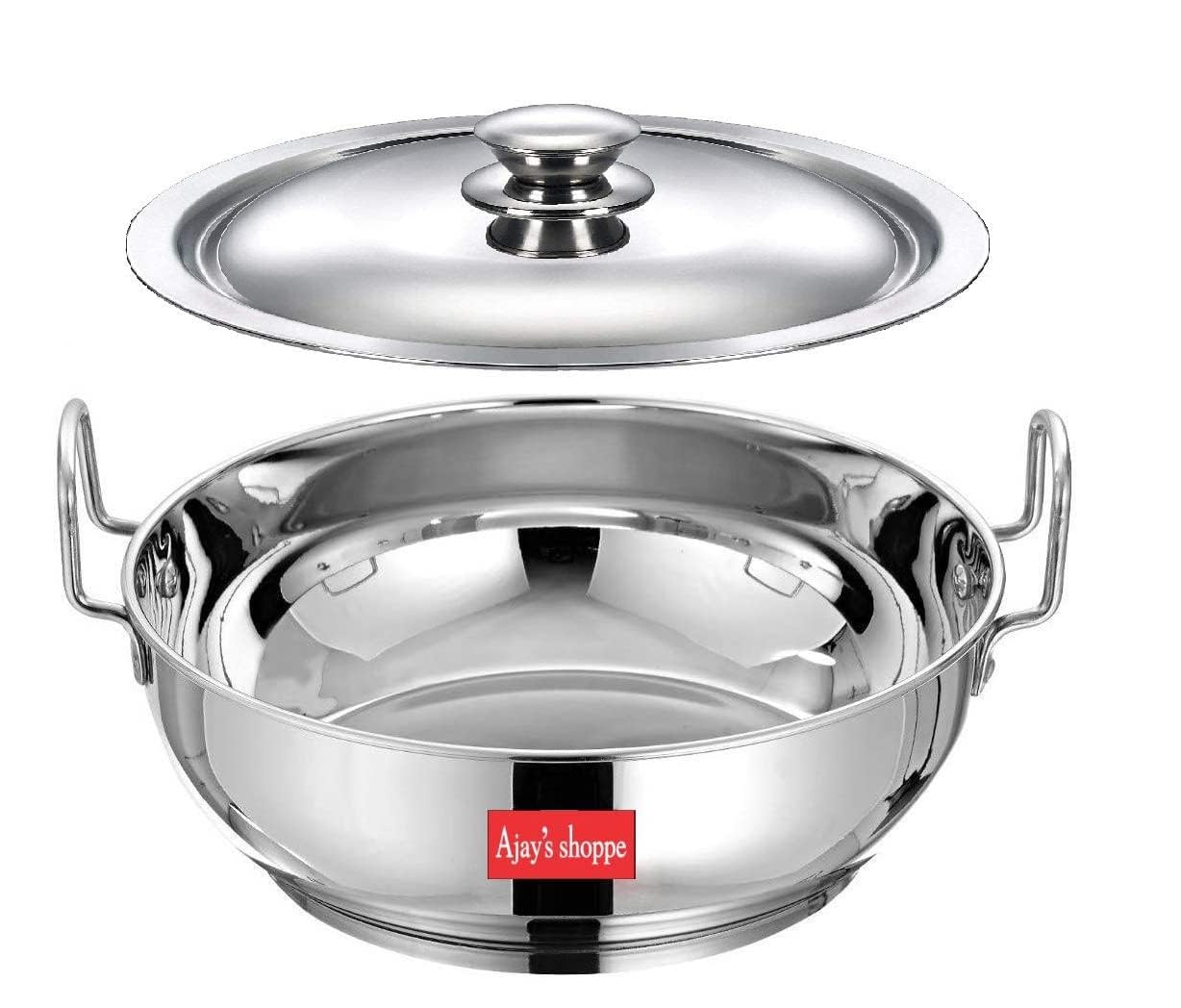 Ajays Shoppe Stainless Steel Induction Kadhai with Lid, 750 ml (Gas & Induction Friendly) (B0D26D2M1W) Amazon Price History, Amazon Price Tracker