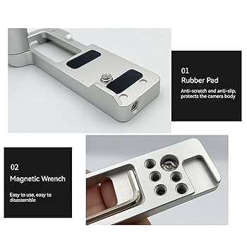 カメラ用の小道具 Amazon | HMHAMA アルミカメラハンドグリップ Sony ZV1M2/ZV1F用