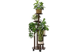 Sturdy Indoor Plant Stand with Wheels for Multiple Plants, Embellish Your Home with Nature