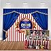 Produktbild Mehofoto Zirkus Foto Hintergrund 7x5ft Rosa und Weiß Streifen Blau Vorhang Backdrops Kinder Party Dekoration Fotografie Hintergrund