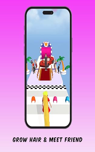 Long Hair Girl Running Challenge - Majestic Hair Games - DIY Color Hair Growing Games - Hair Race 3D - Hair Rush Adventure – vue 7