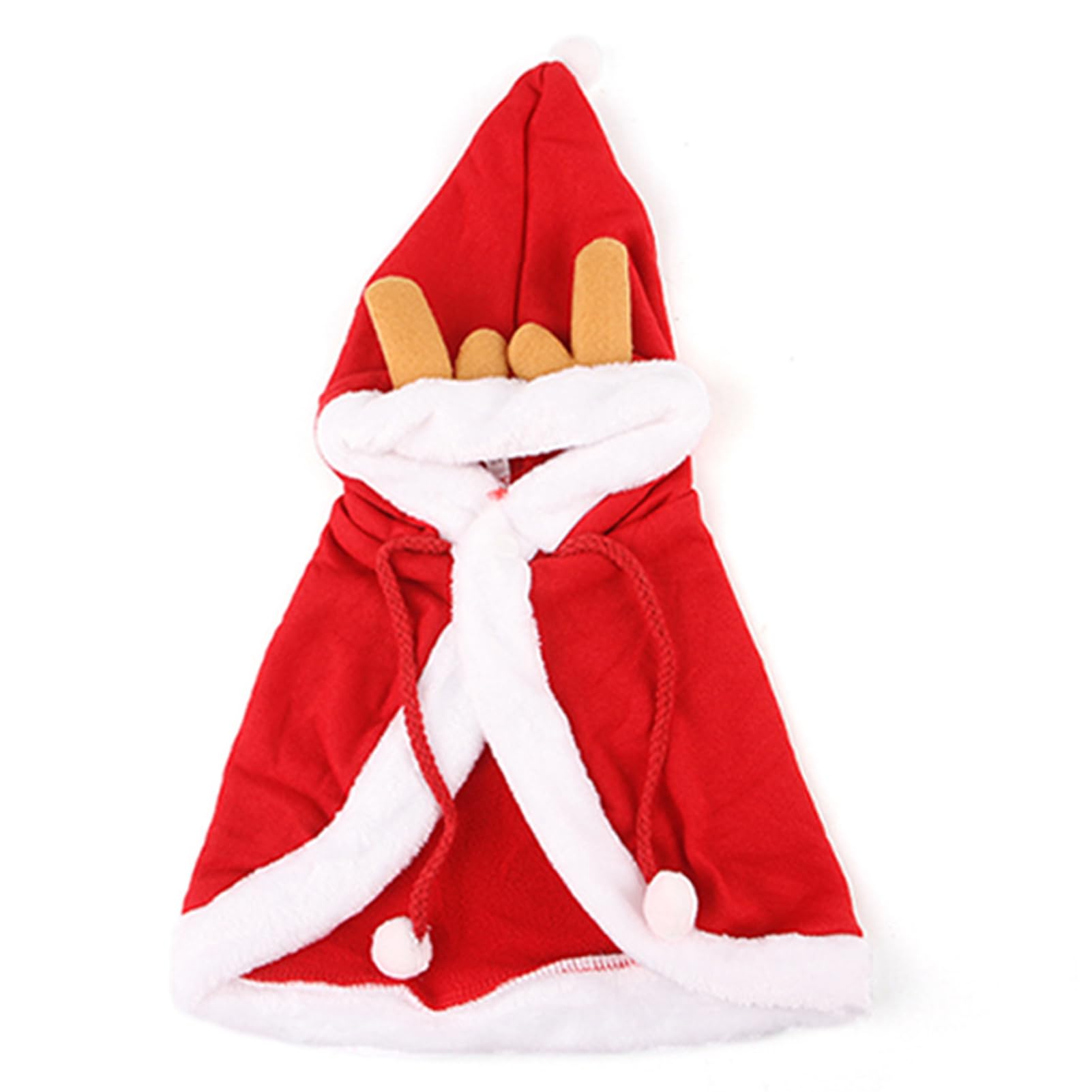Traje de Navidad para perro grande capa de reno ajustable para mascotas y gatos