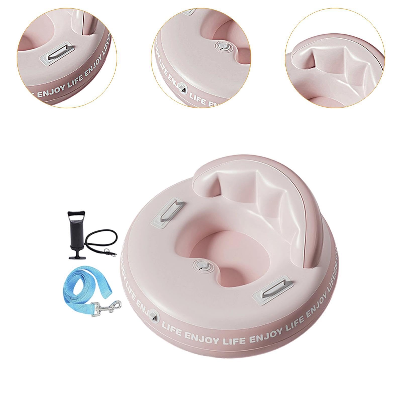 perfk Bouée Gonflable en PVC résistant au Froid avec poignées, idéale pour Les Jeux de Neige en Famille et Les activités Sportives de Plein air.