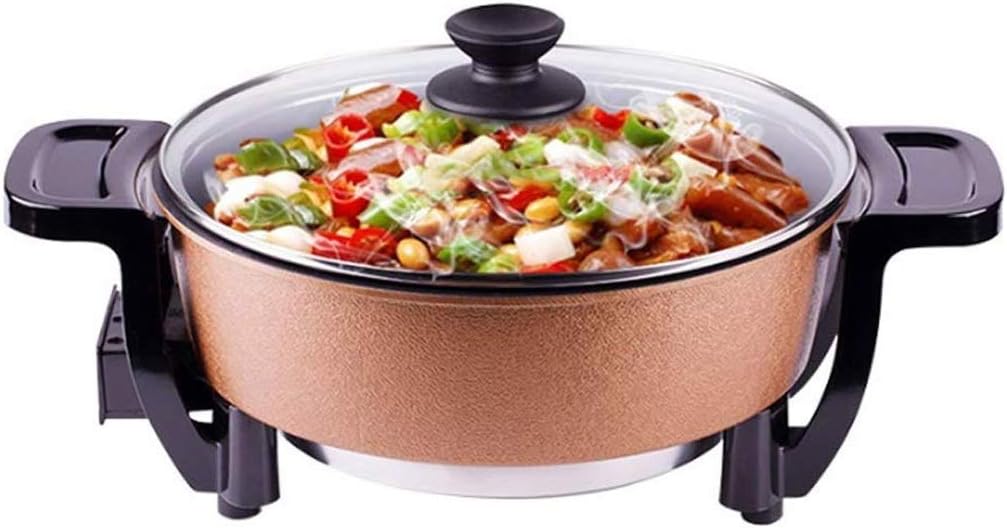 Electric Skillet with Glass Cover,for Pizza, Steak, Breakfast and More, Nonstick Frying Pan Evenly Cooking Family