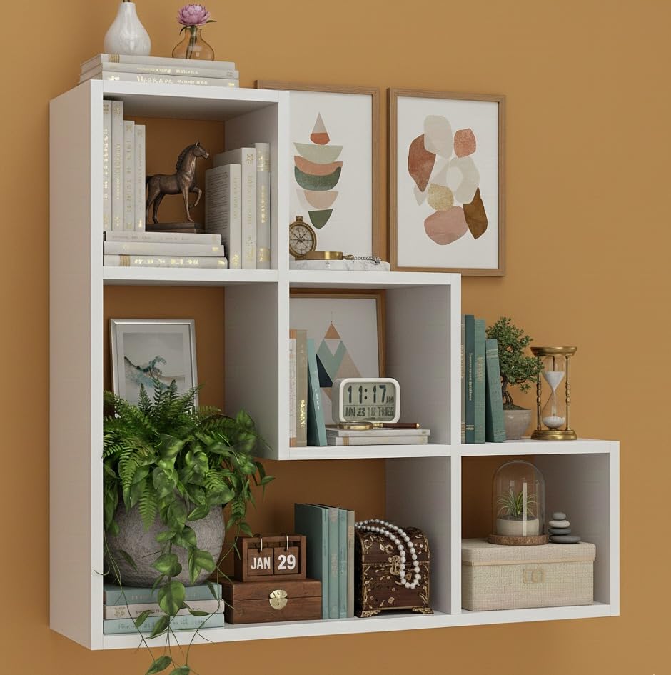 Sleek Design Modern Three-Layer Home Wall Shelf White-picture-17