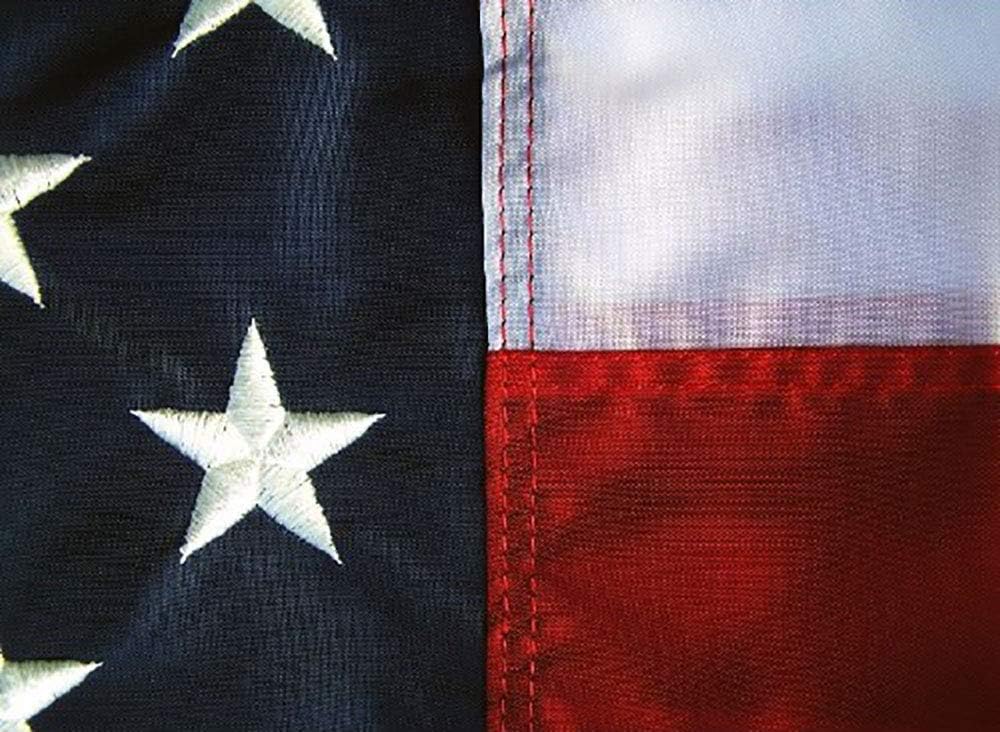 Premium American Flag 3x5' - 100% Made in the USA - Durable, Long Lasting, Bright & Vivid Nylon Material - Densely Embroidered Stars, Sewn Stripes with Lock Stitching, Four Rows of Lock Stitching on the Fly End, Tough Enough for Both Commercial and Residential Usage, the Best US Flag You Will Own - By All Star Flags