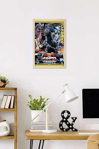 Vista 60 de Trends International Godzilla - Póster de pared de una hoja Godzilla vs. Megaguirus, 34 pulgadas de largo x 22.4 W, versión premium sin marco