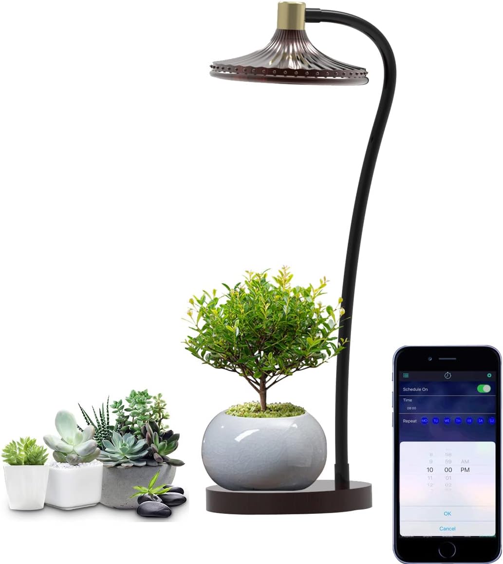 YUTCY Tabletop Grow Light for Indoor Plants,app Control 15W