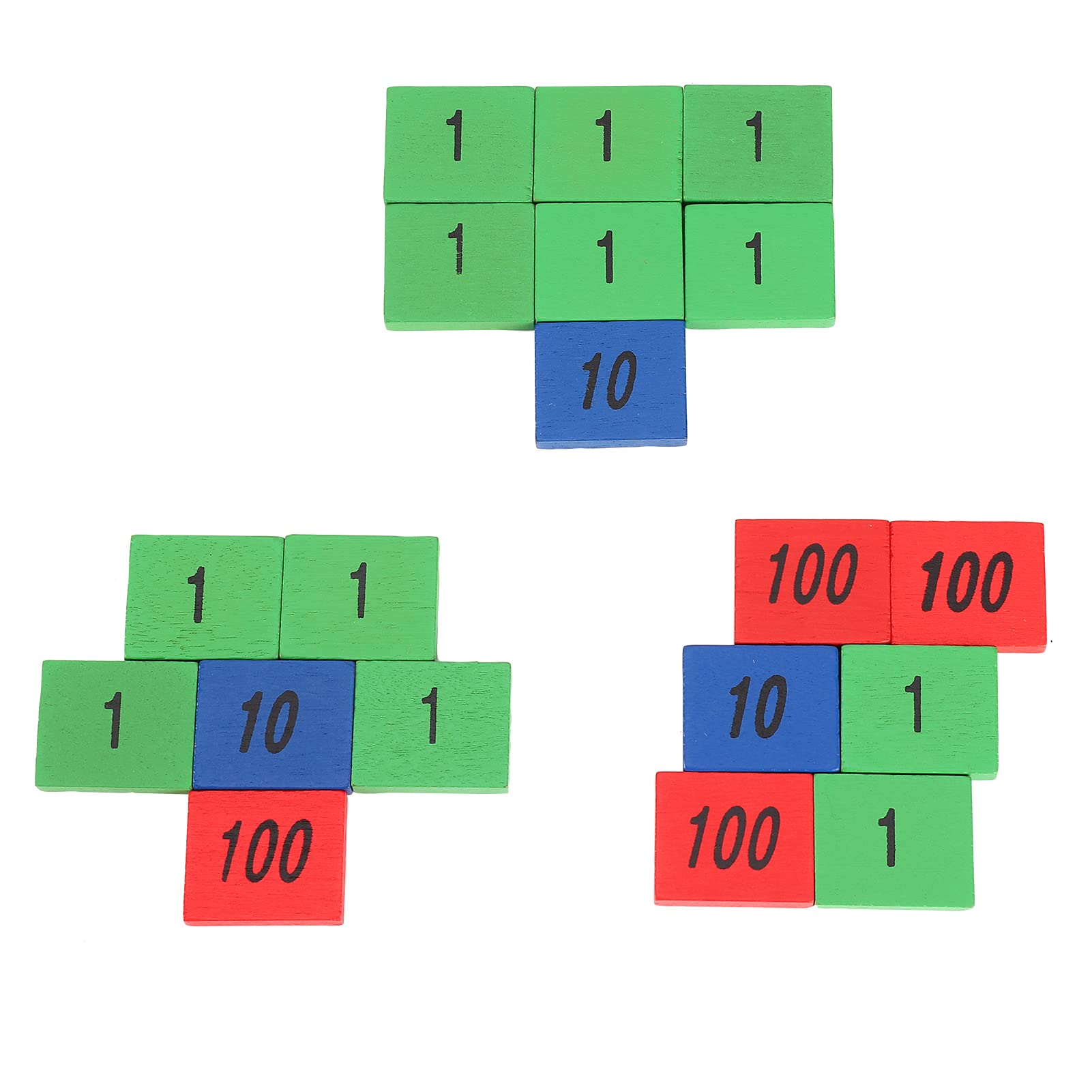 Juego Educativo de Madera de Sellos para Bebés para el Aprendizaje de la Primera Infancia, Juguetes de Matemáticas Preescolares para Niños, 8,5 X 1,4 X 11,3 Pulgadas